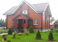 Двухэтажный дом из профилированного бруса 192х145 с крыльцом 0 Двухэтажный дом из профилированного бруса 192х145 с крыльцом 0