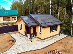 Баня из бруса 192х145 с крыльцом 0 Баня из бруса 192х145 с крыльцом 0